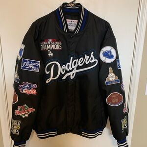 LA Dodgers Seven-Time World Series Champions Men Jacket Large. Good Condition.
